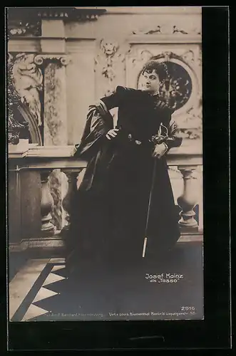 AK Schauspieler Josef Kainz als Tasso