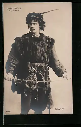 AK Schauspieler Josef Kainz als Romeo