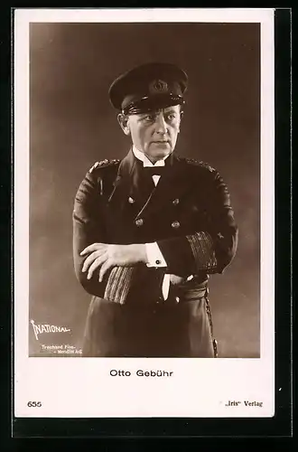 AK Schauspieler Otto Gebühr in Uniform