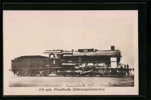 AK 5 /6 gek. Preussische Güterzuglokomotive