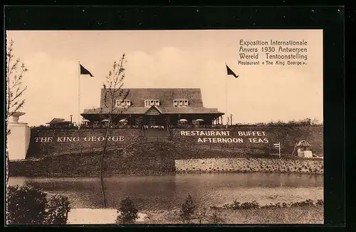 AK Antwerpen, Exposition Internationale 1930, Restaurant The King George