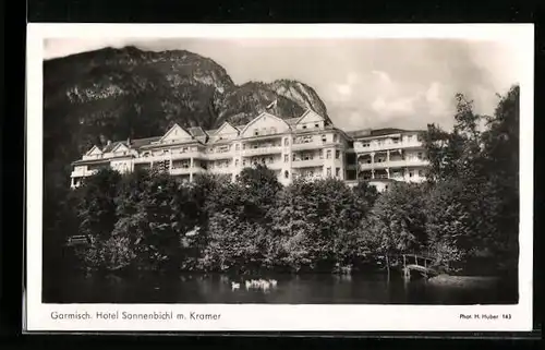 AK Garmisch, Hotel Sonnenbichl mit Kramer