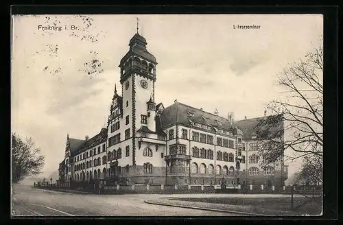 AK Freiburg i. Br., Anblick des Lehrerseminars