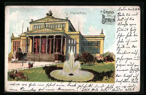 Lithographie Berlin, Königliches Schauspielhaus