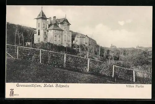AK Gremsmühlen /Ostholst. Schweiz, Villen Partie