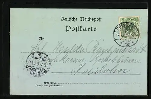 Mondschein-AK Berlin, Kaiser Wilhelm Gedächtniskirche