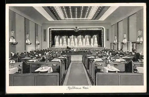 AK Berlin, Ballhaus Resi an der Hasenheide 32-38, Innenansicht