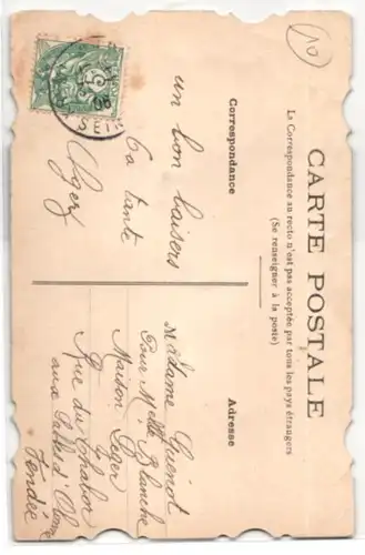 Oblaten-AK Kremlin-Bicetre, Margeritengruss aus der Ortschaft