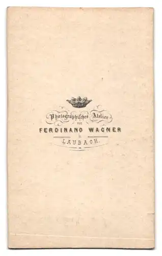 Fotografie Ferdinand Wagner, Laubach, Portrait Herr im Anzug mit Vollbart und Brille