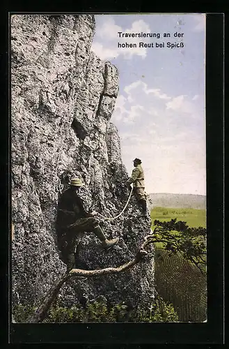 AK Traversierung an der hohen Reut, Bergsteigen