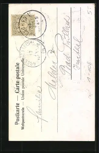 Passepartout-AK Prinzregent Luitpold, Portraits im Kleeblatt, Krone