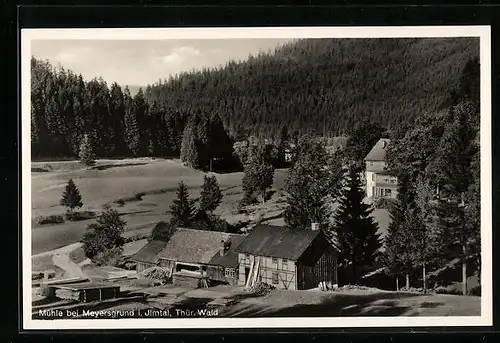 AK Meyersgrund /Ilmtal, Ortsansicht aus der Vogelschau