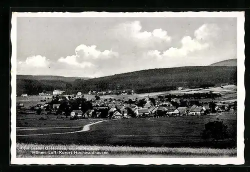 AK Ilbeshausen /Hessen, Gesamtansicht aus der Vogelschau