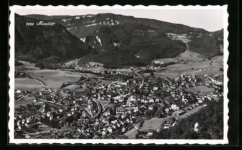 AK Moutier, Fliegeraufnahme vom Ort