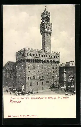 AK Firenze, Palazzo Vecchio, architettura di Arnolfo di Cambio