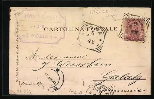 Lithographie Roma, Tempio della Concordia