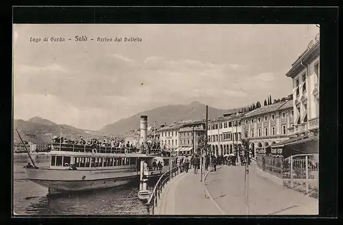 AK Salò /Lago di Garda, Arrivo dal Battello