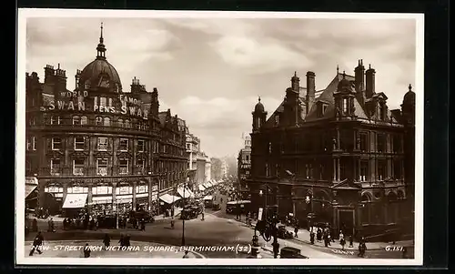AK Birmingham, New Street from Victoria Square