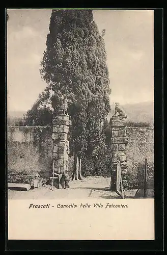 AK Frascati, Cancello della Villa Falconieri