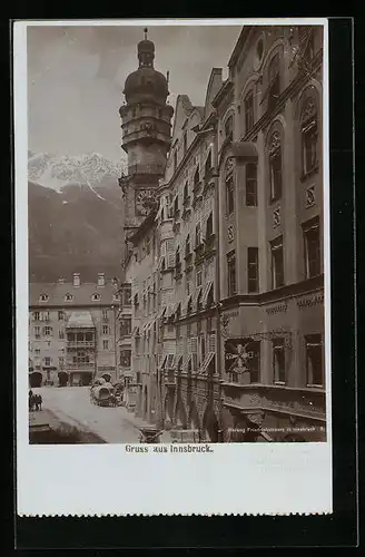 Foto-AK Fritz Gratl: Innsbruck, Herzog Friedrichstrasse