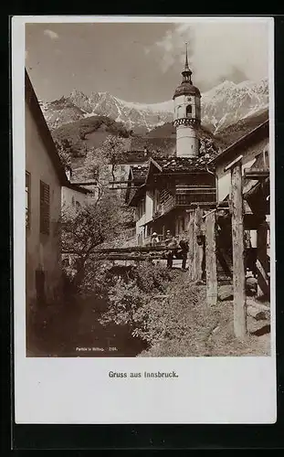 Foto-AK Fritz Gratl: Innsbruck, Parthie in Hötting