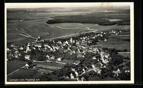 AK Liptingen, Gesamtansicht, Fliegeraufnahme