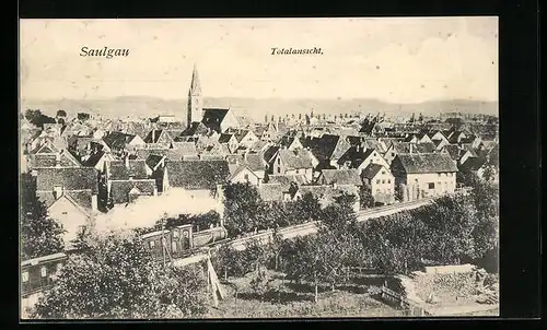 AK Saulgau, Totalansicht des Ortes