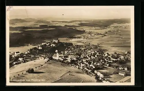 AK Grönenbach, Fliegeraufnahme des Ortes