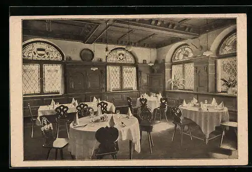 AK Friedrichshafen a. Bodensee, Hotel Buchhorner-Hof, Altdeutsche Weinstube