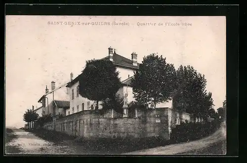 AK Saint-Genix-sur-Guiers, Quartier de l`Ecole libre