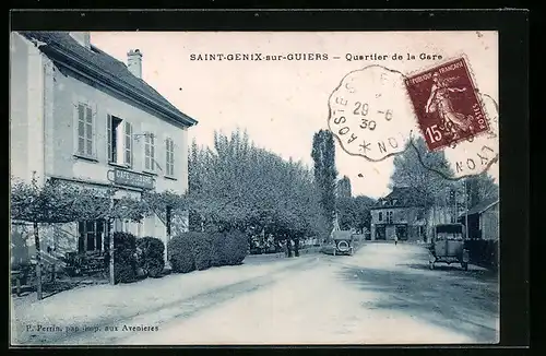 AK Saint-Genix-sur-Guiers, Quartier de la Gare