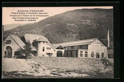 AK Fontaine-d`Ugines, Entrée de l`Usine de la Compagnie des Forges electriques