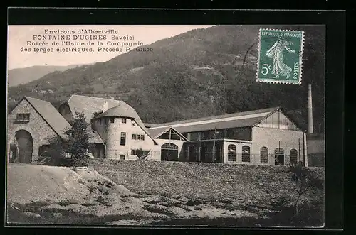 AK Fontaine-d`Ugines, Entrée de l`Usine de la Compagnie des forges electriques