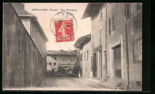 AK Arvillard, Rue Principale