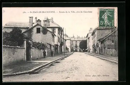 AK Saint-Jean-de-Maurienne, Entrée de la Ville, cote de Chambery