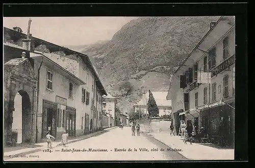 AK Saint-Jean-de-Maurienne, Entrée de la Ville, cote de Modane
