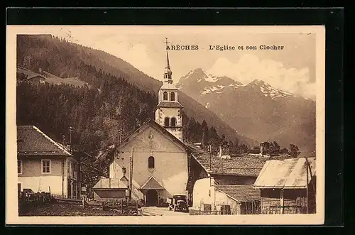 AK Areches, L`Eglise et son Clocher