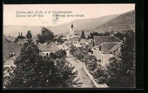 AK Bad Fischau, Erzherzog Rainer-Strasse