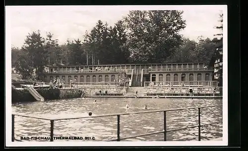 AK Bad Fischau, Badegäste im Thermalbad