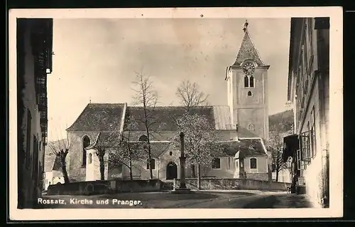 AK Rossatz, Kirche und Pranger
