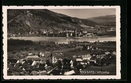 AK Rossatz, Totalansicht mit Dürrnstein