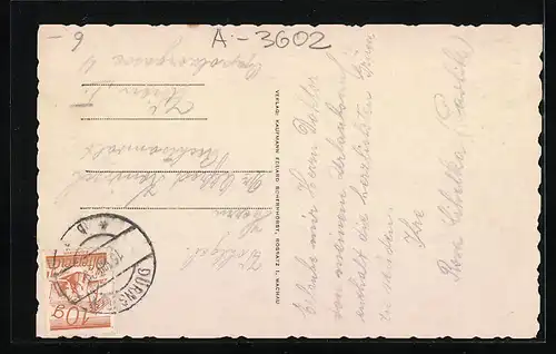 AK Rossatz, Totalansicht mit Dürrnstein