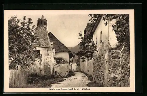 AK Rossatz, Gässlein im Ort