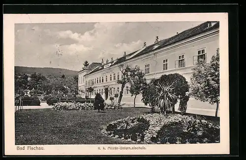 AK Bad Fischau, K. k. Militär-Unterrealschule