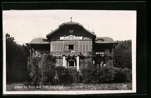 AK Baden, Cafe Rudolfshof