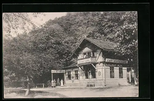AK Baden, Cafe-Restaurant Cholerakapelle im Helenental