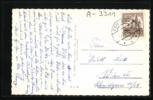 AK Zeillern, Erholungsheim mit Innenansicht