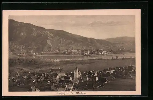 AK Rossatz in der Wachau, Teilansicht vom Ort