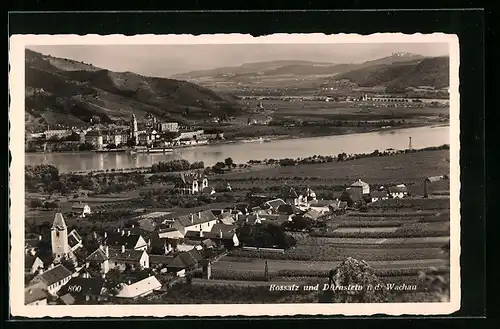 AK Rossatz i. d. Wachau, Ort und Dürnstein