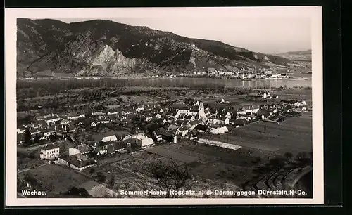 AK Rossatz /Wachau, Sommerfrische aus der Vogelschau